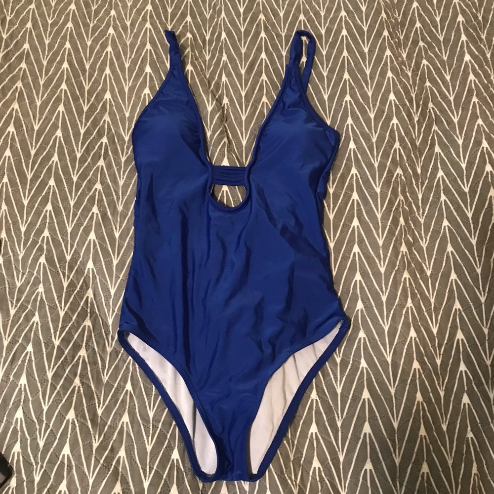 One piece Cobalt blue bathing suite